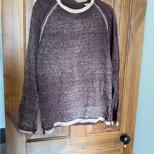 Tommy Bahama Brown and Cream Men's Shirt